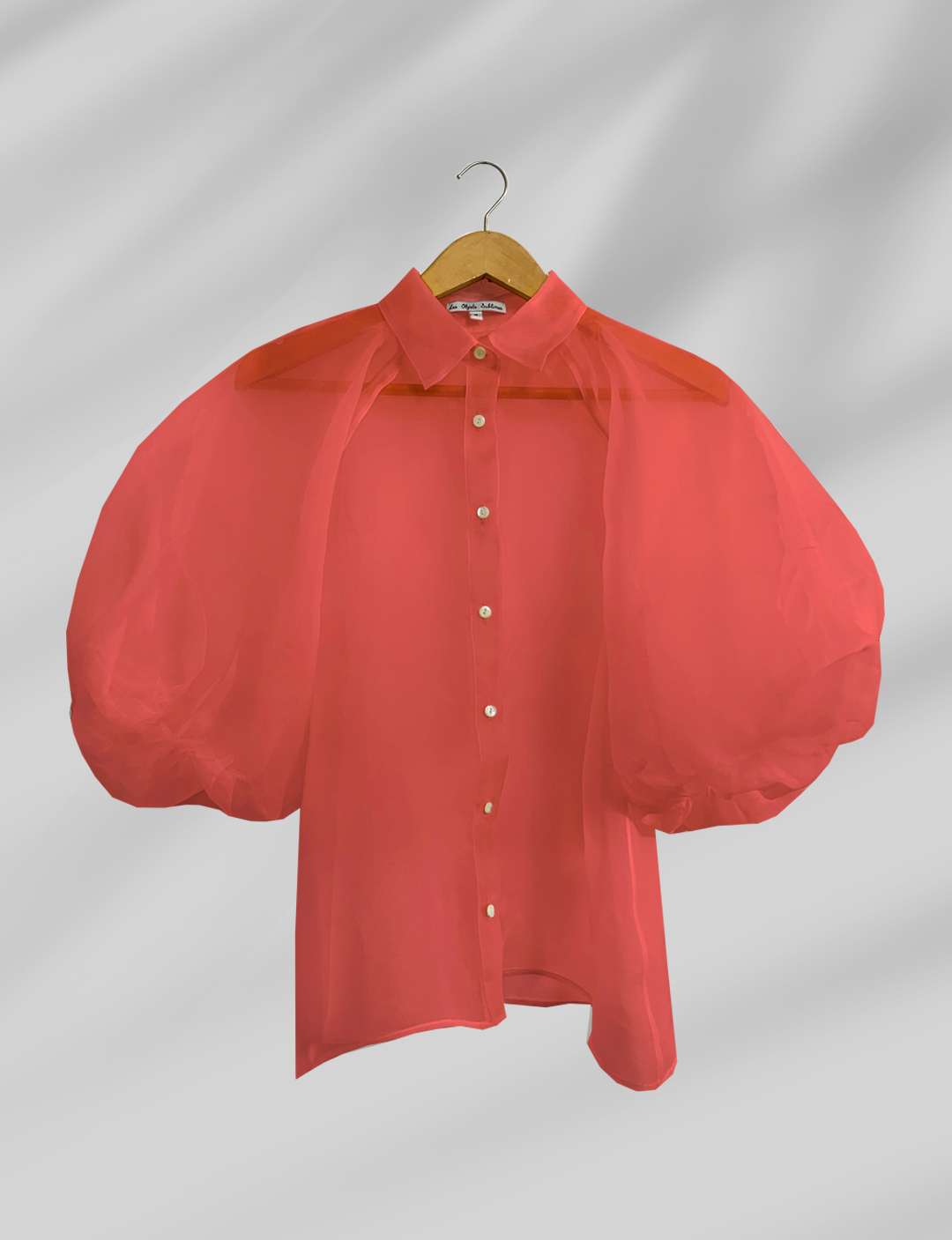 ORGANZA PUFF SLEEVE BLOUSE