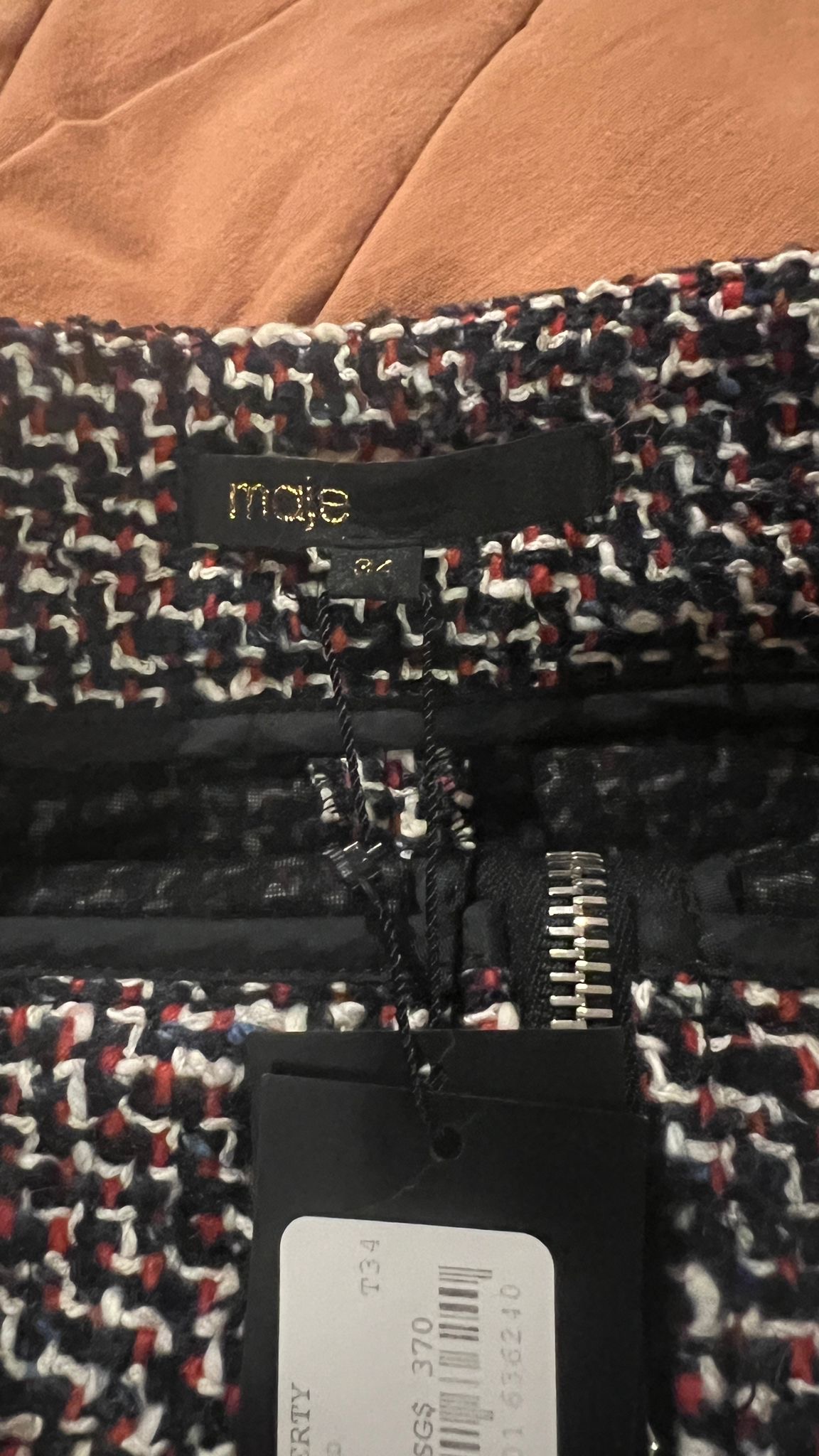 Maje tweed skirt