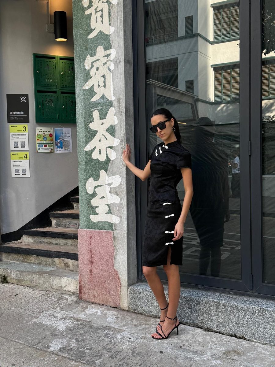 BAMBOO MIDI SKIRT