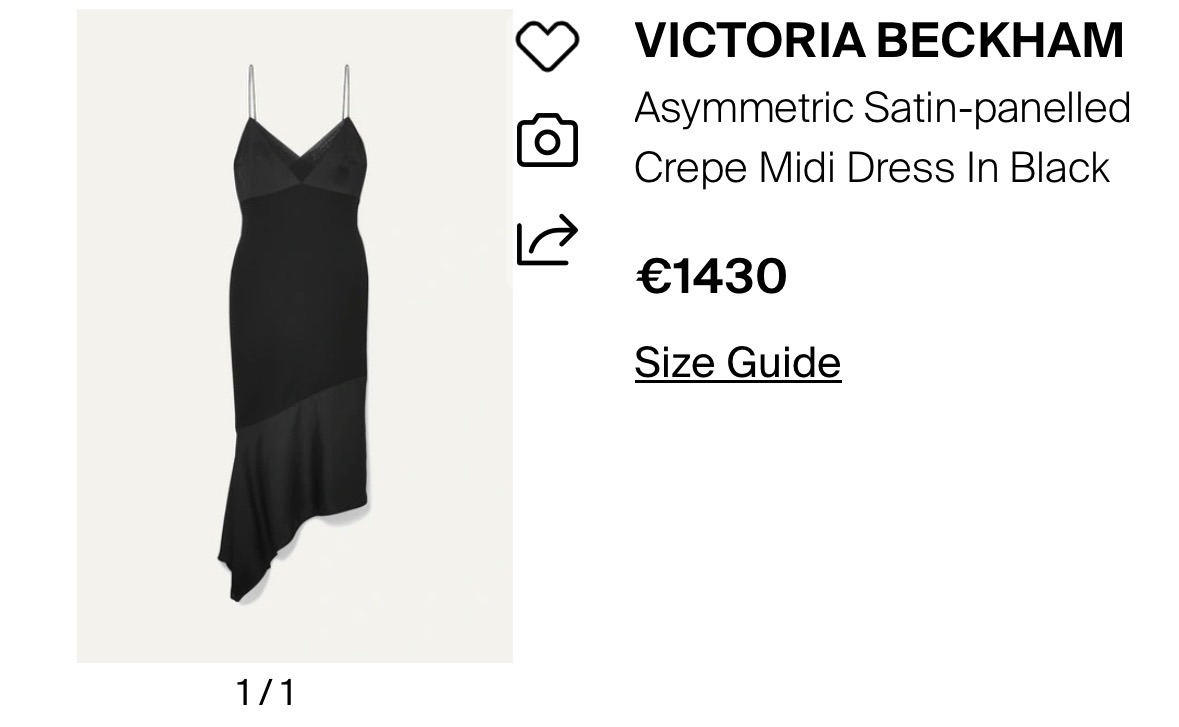 Victoria Beckham Asymmetric Dress