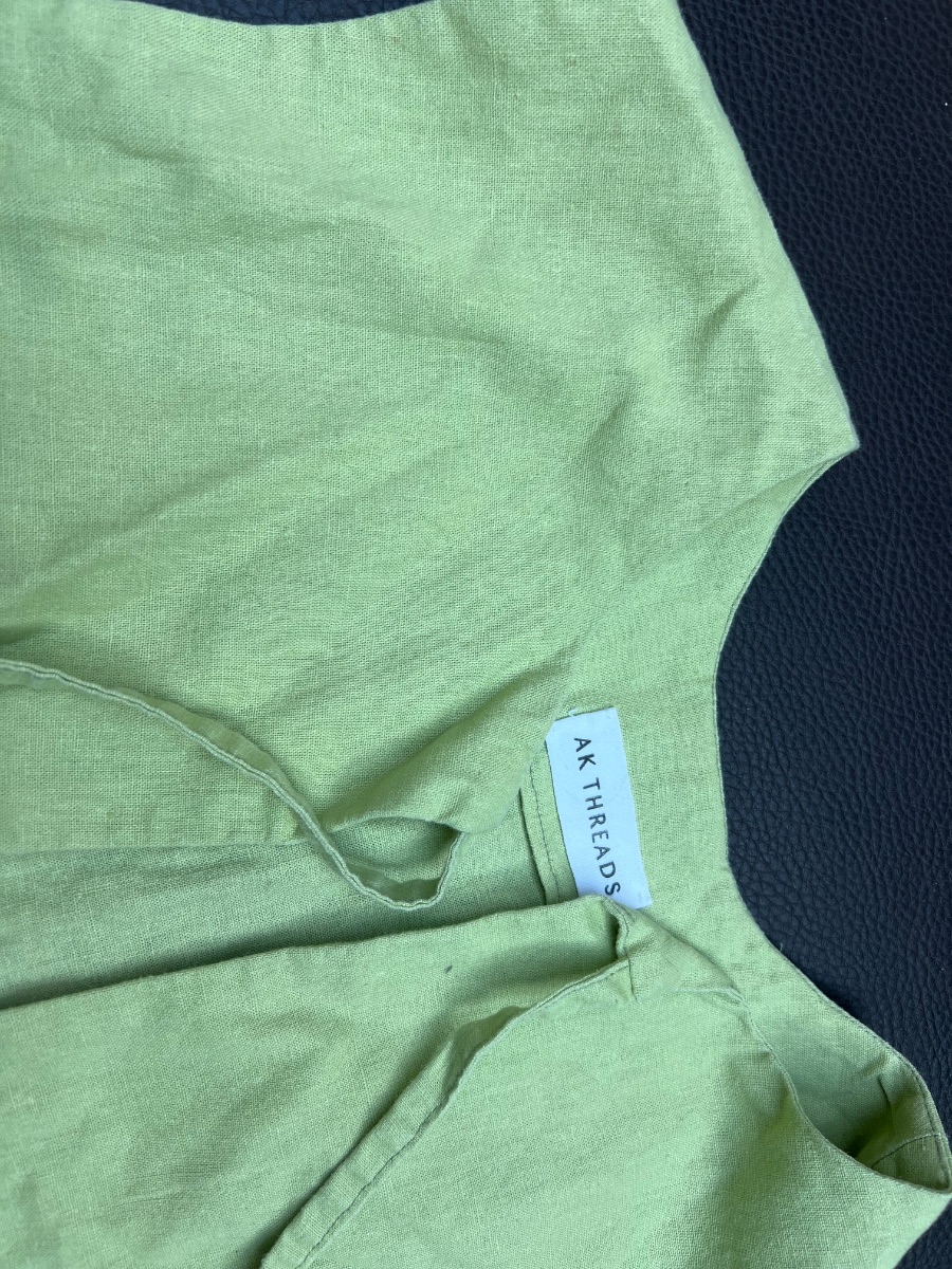 Green linen coord
