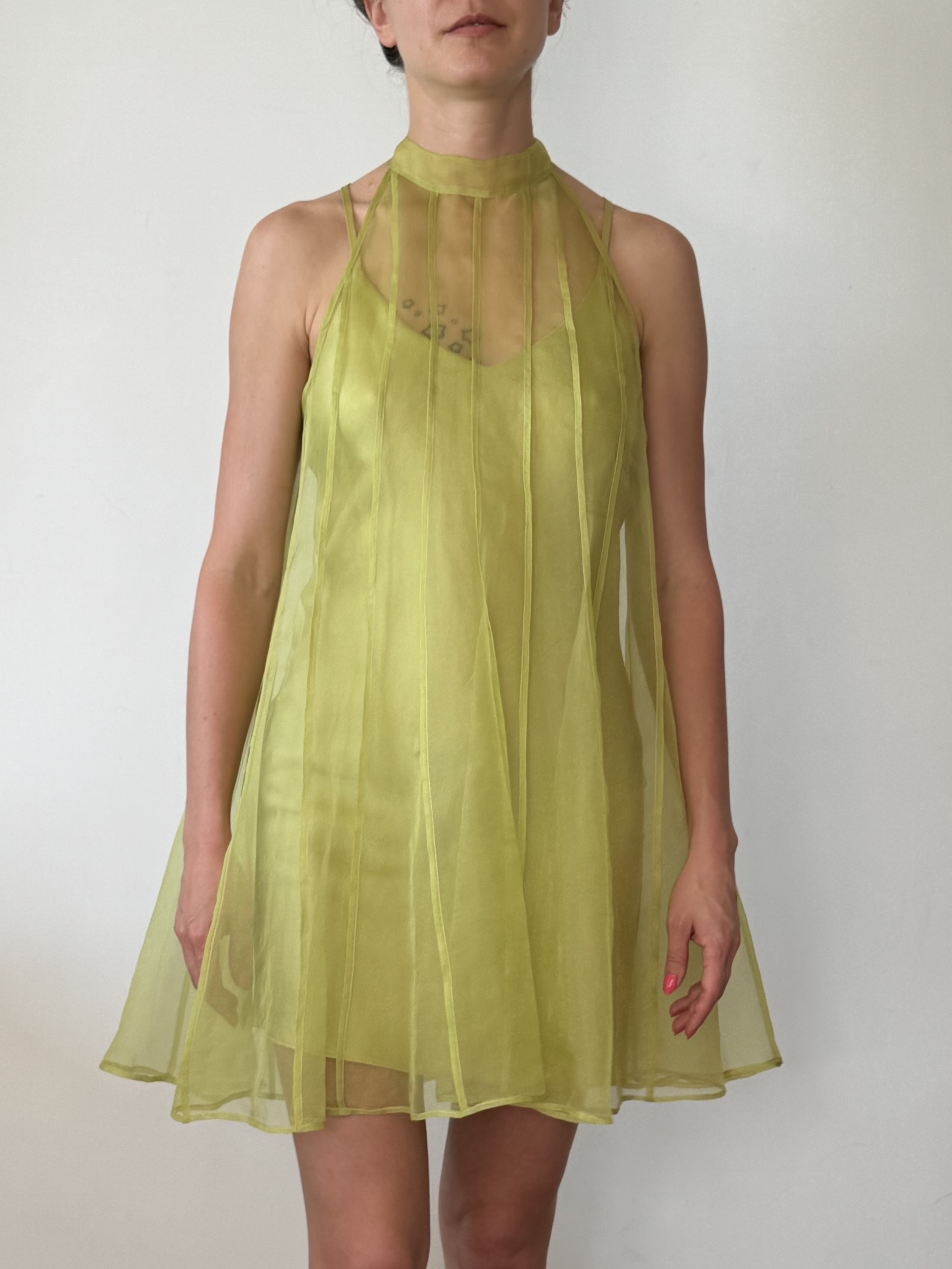 ORGANZA FLARE DRESS