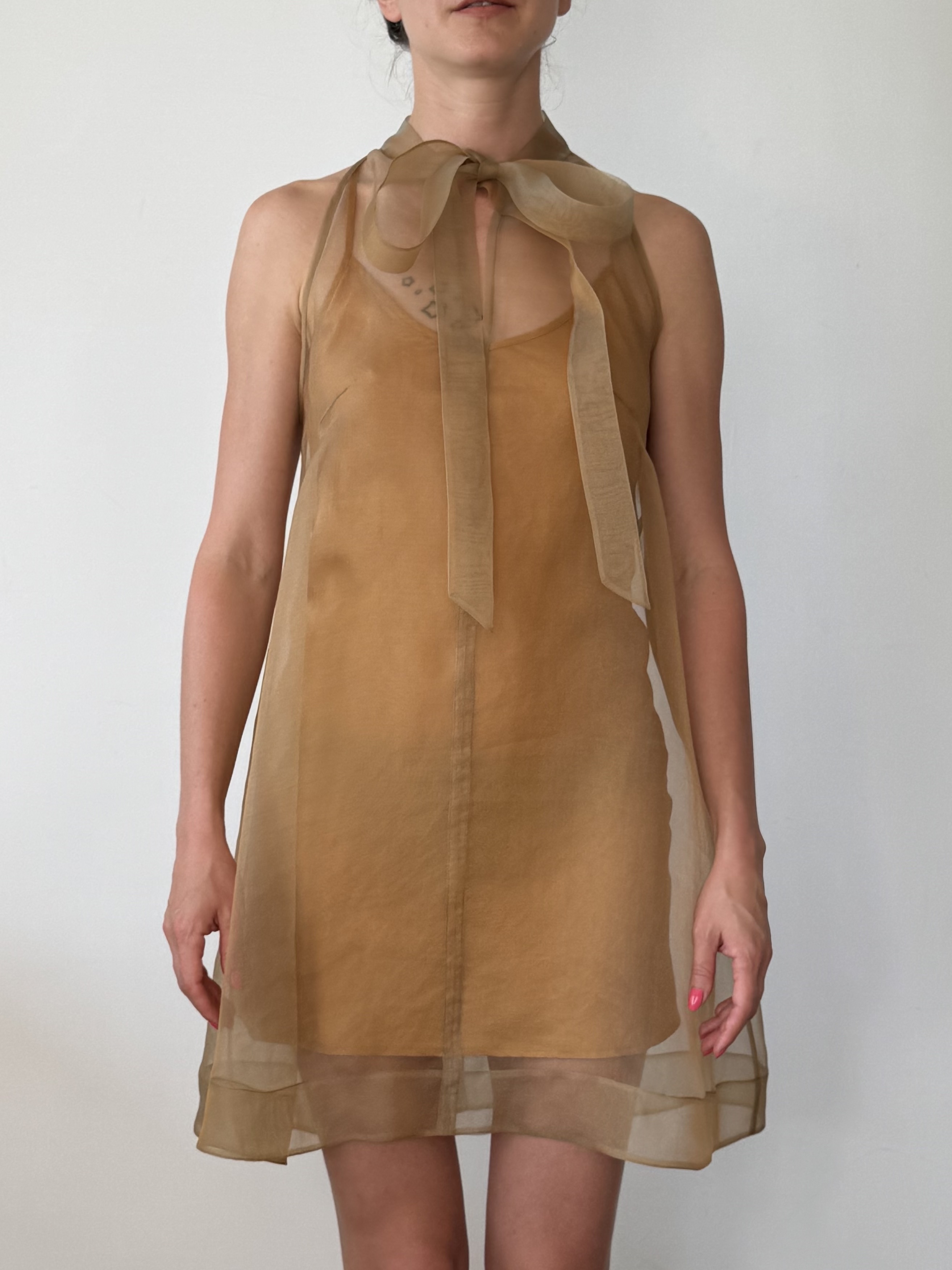 ORGANZA BOW DRESS