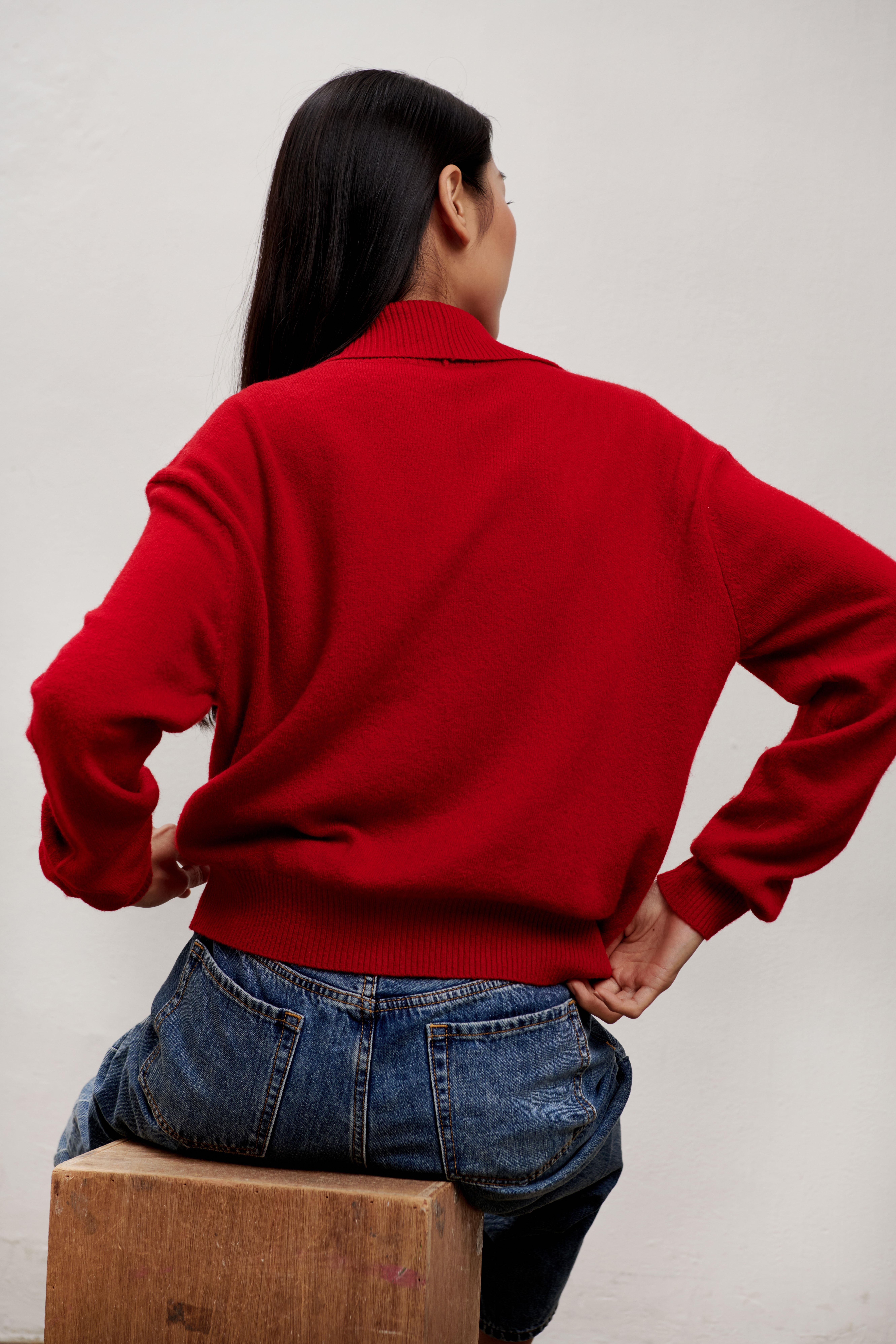 Chloe Collared Cardigan - Yellow