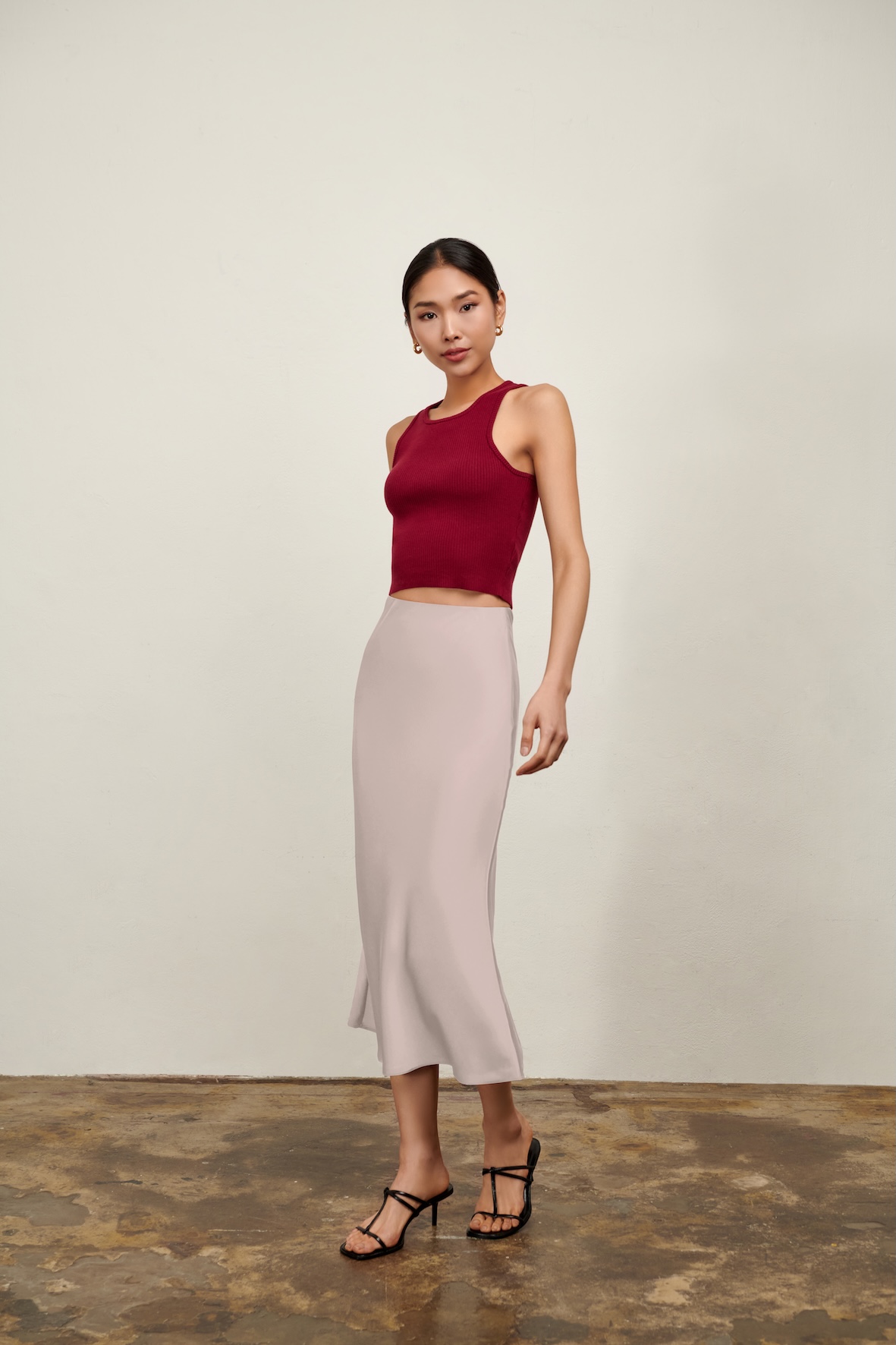 Olivia Slip Skirt - Rose Pink