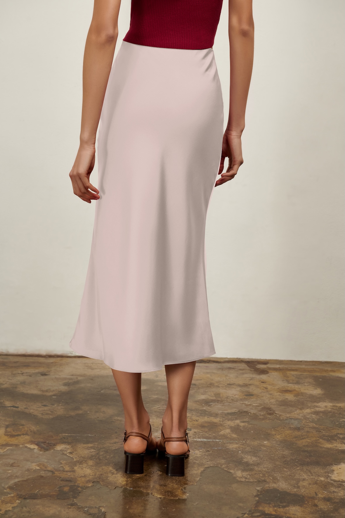Olivia Slip Skirt - Rose Pink
