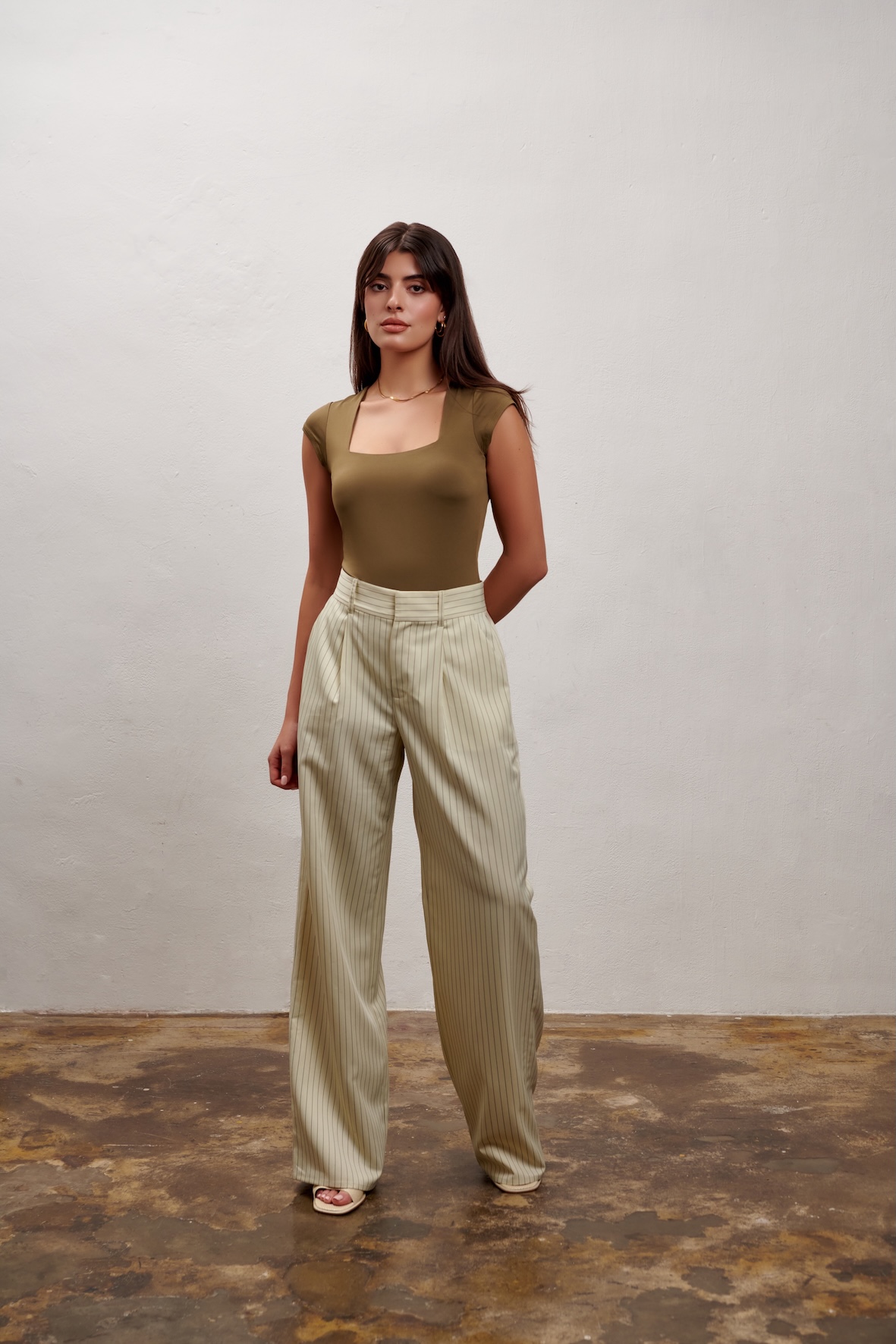 Kara Bodysuit - Khaki Green