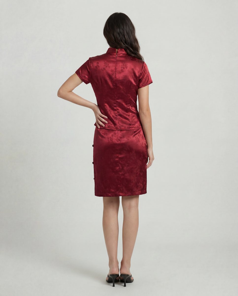 BAMBOO MANDARIN COLLAR TOP