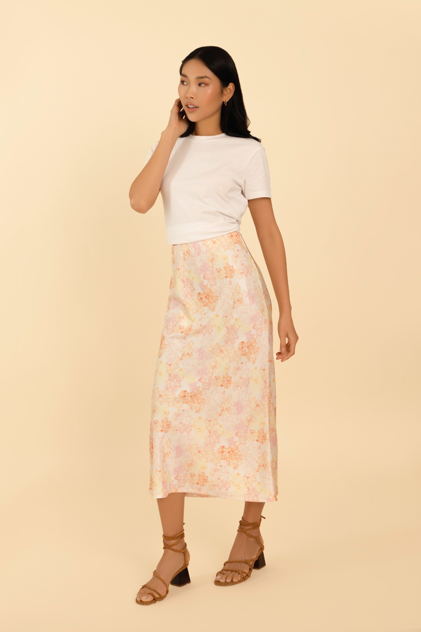 Olivia Slip Skirt - Sakura Pink