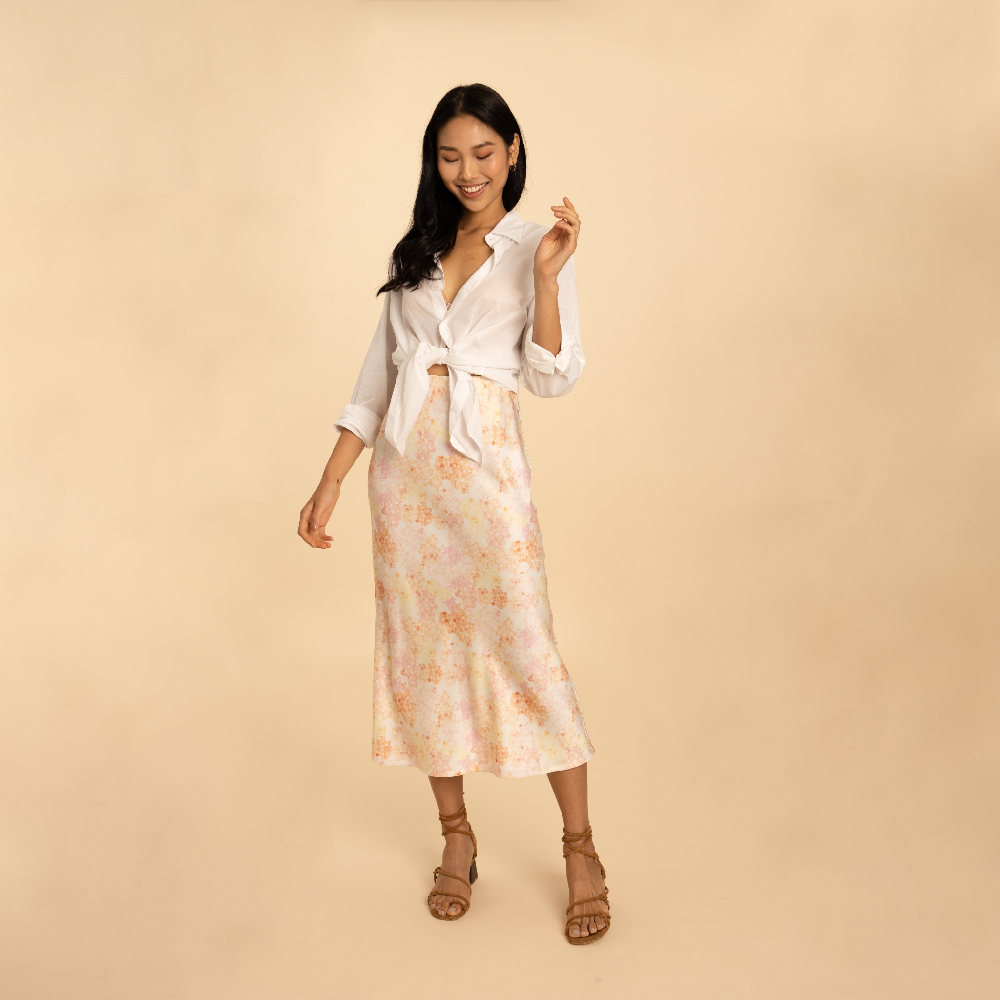 Olivia Slip Skirt - Sakura Pink
