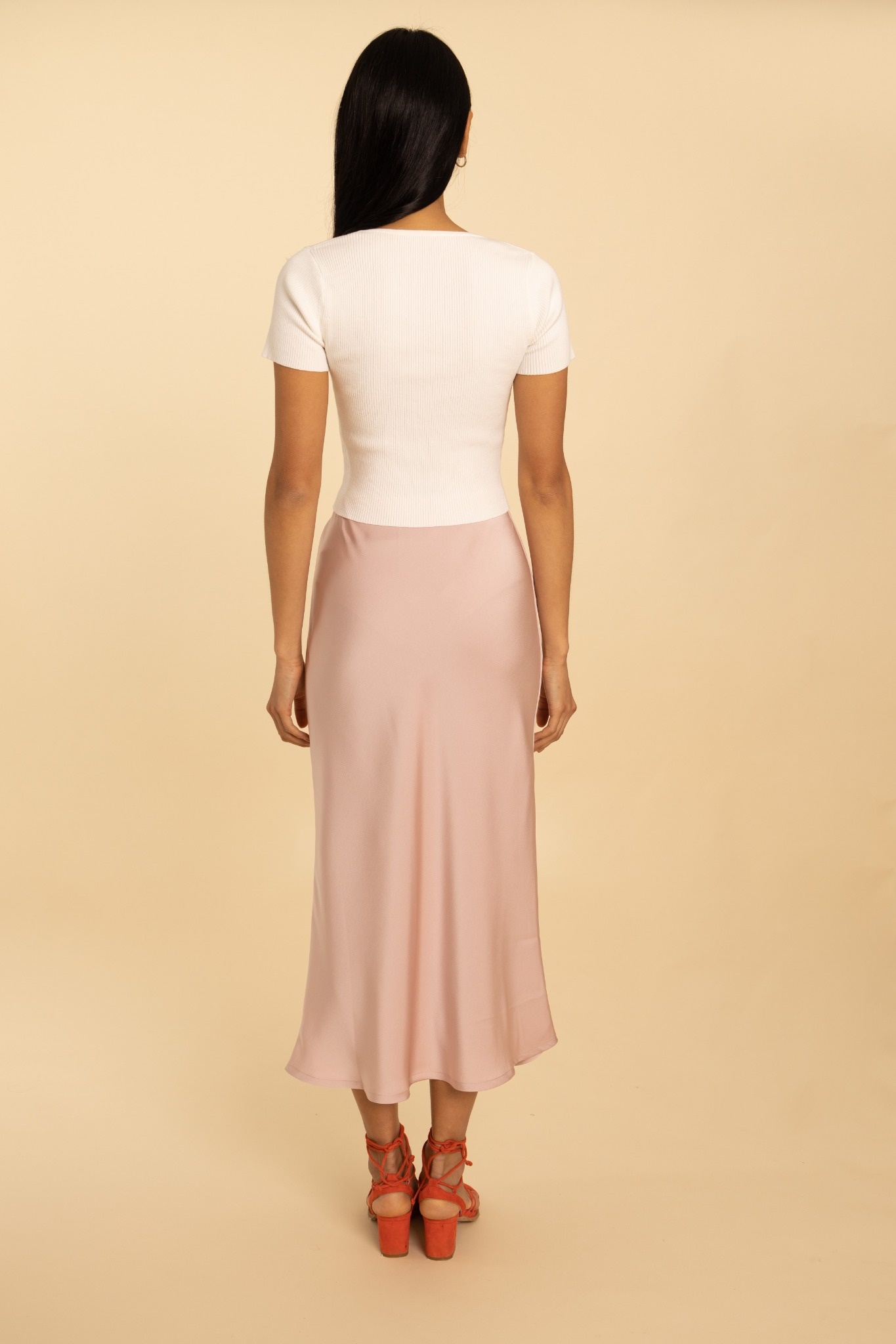 Olivia Slip Skirt - Dusty Pink