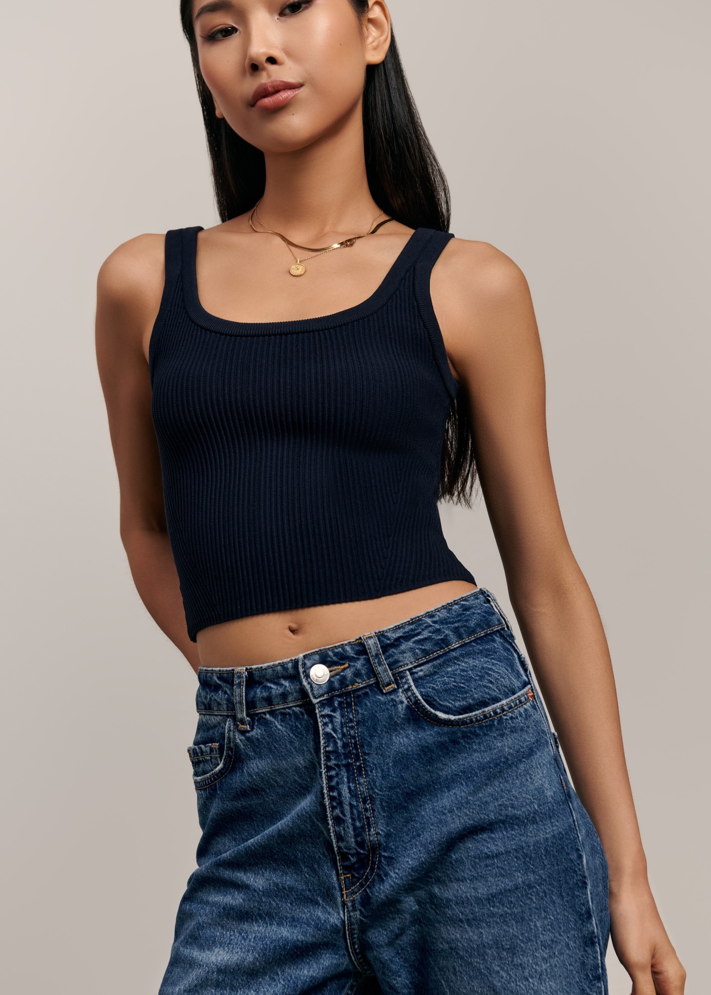 Sofia Tank Top - Black