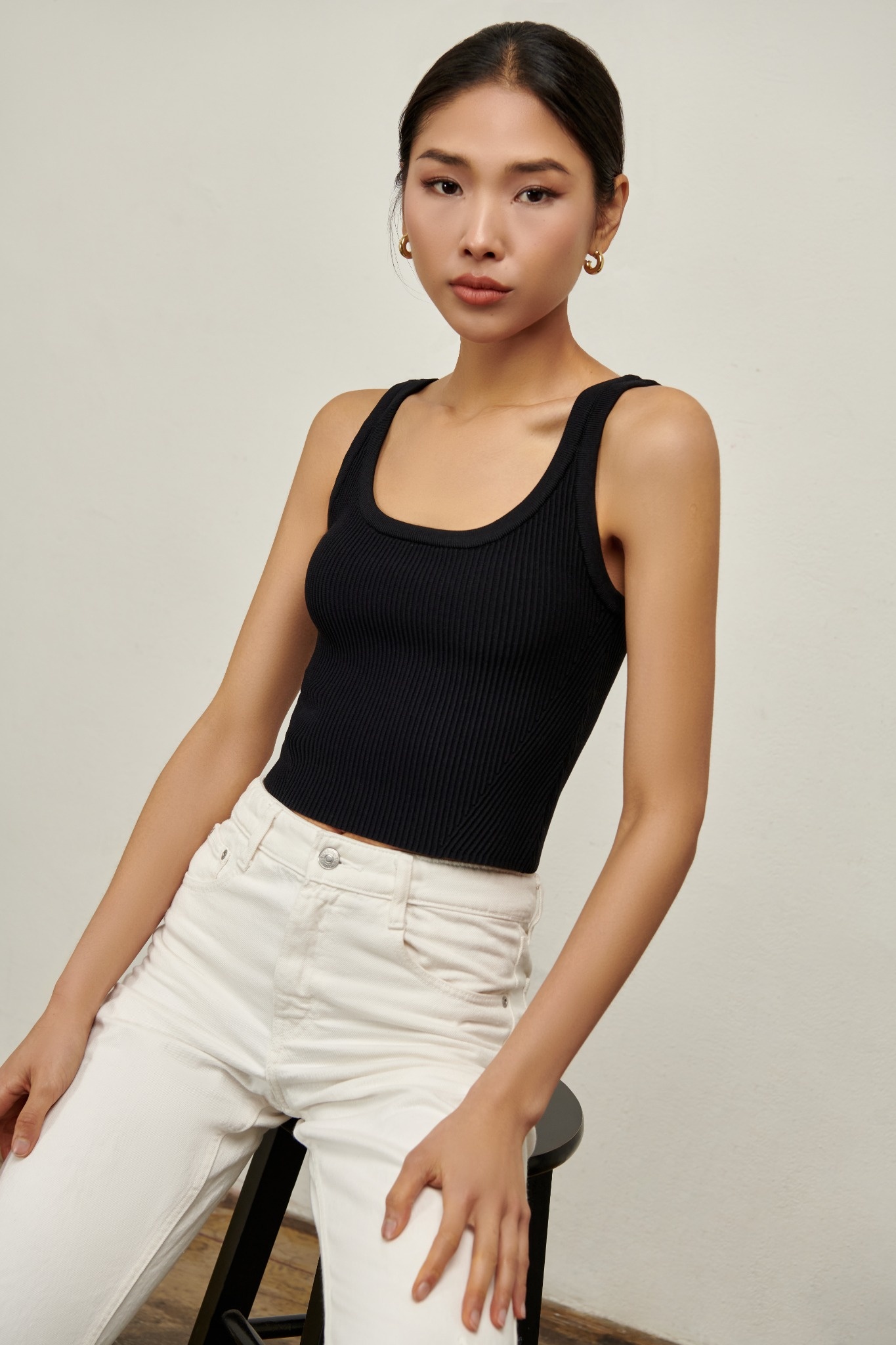 Sofia Tank Top - Black