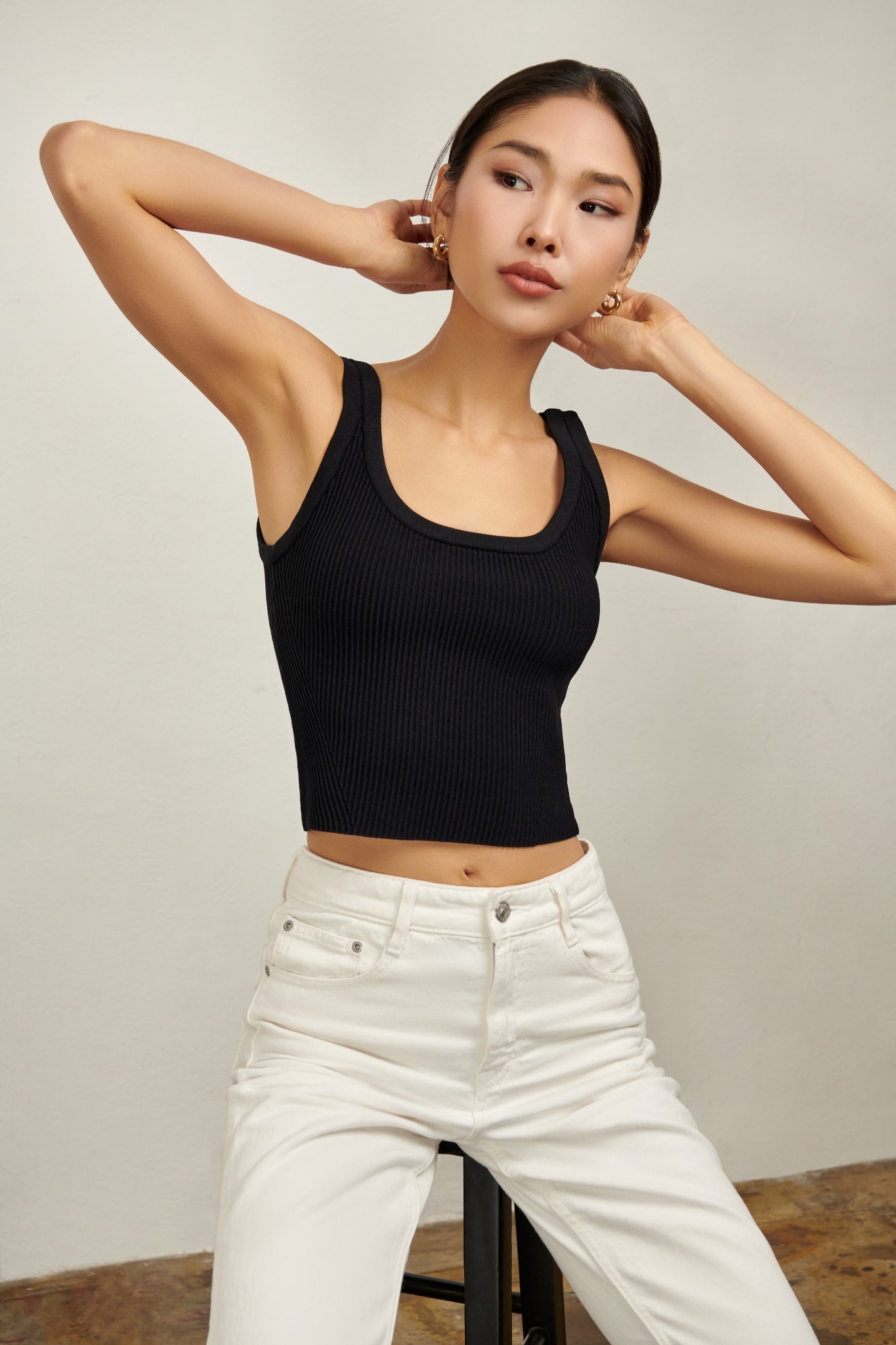 Sofia Tank Top - Black