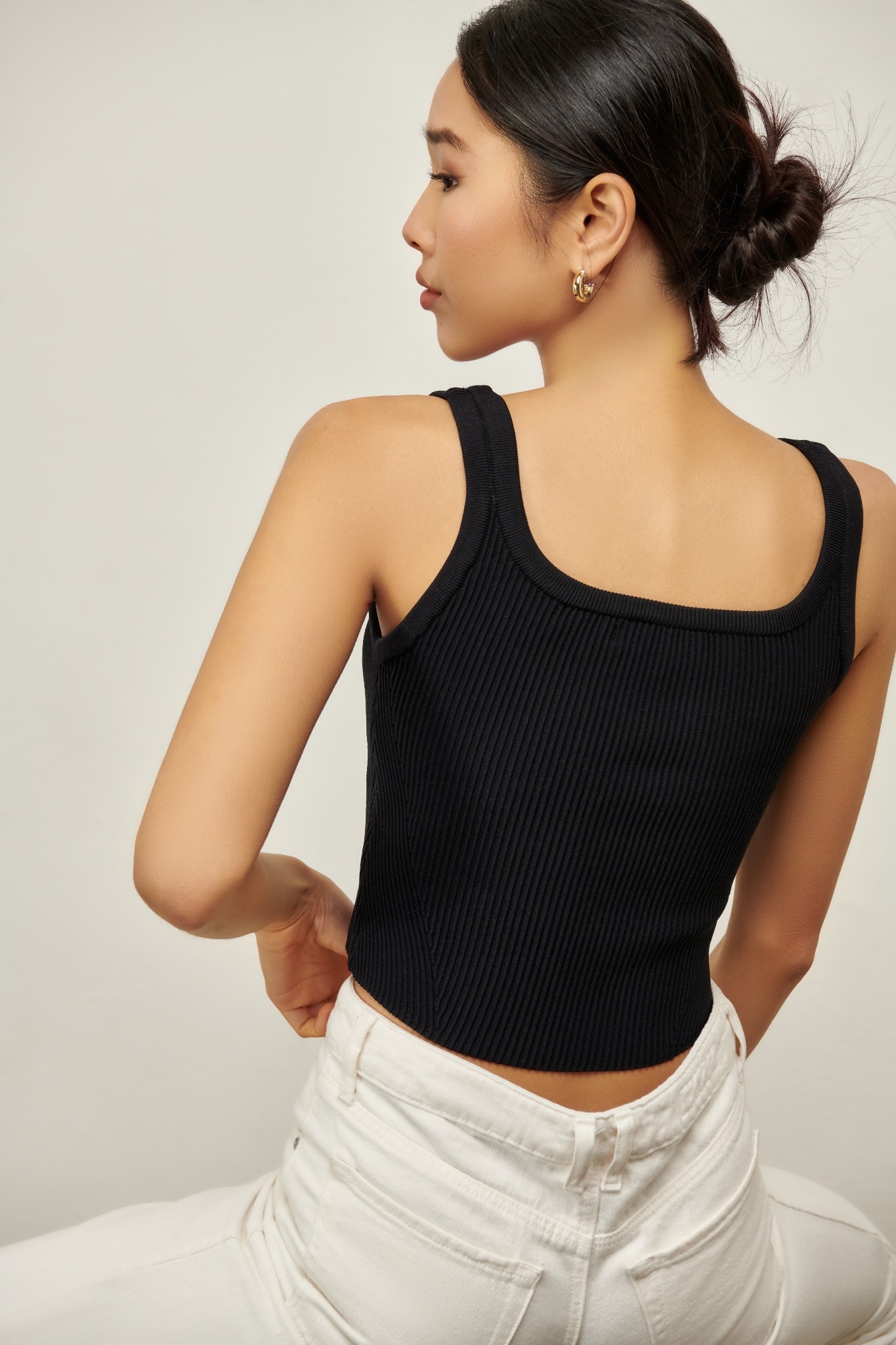 Sofia Tank Top - Black